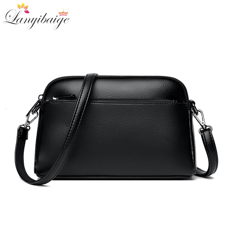 100% Cow Leather Handbag Women Genuine Leather Shoulder Bag Natural High Quality Cowhide Crossbody Large Capacity Messenger Bag 250314