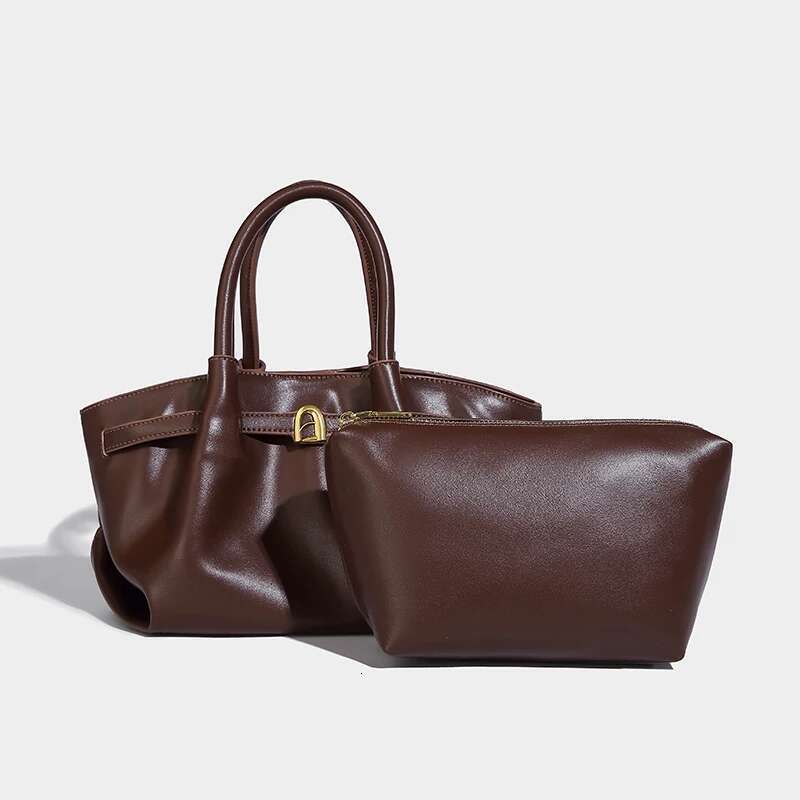 Tote Composite Bags For Women Designer Handbag And Purse 2025 New In Fashion PU Soft Simple Commuting Shoulder Crossbody