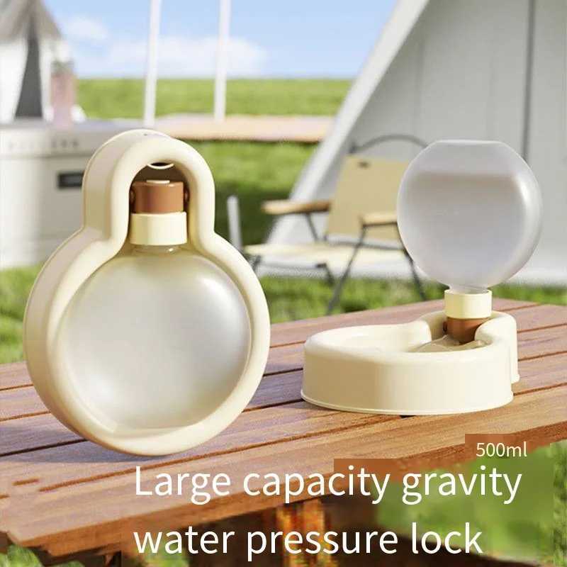 Pet Water Dispenser Portable Pet Dog Water Bottle Sealed Travel Pet Folding Beverage Bowl Outdoor Pet Supplies Y250319