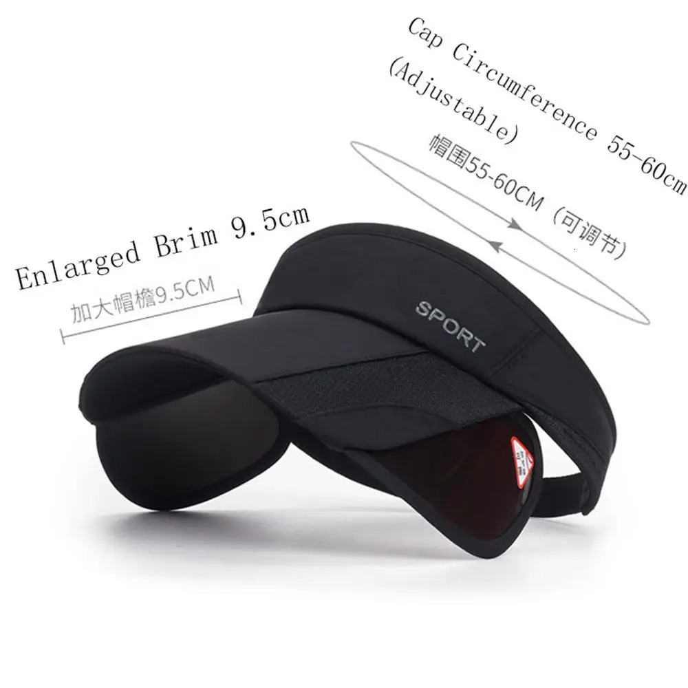 Summer Sun Visor Hat Women Adjustable Golf Cap Retractable Brim Empty Top UV Protection Beach Shading Tennis Sport Travel Hat 250320