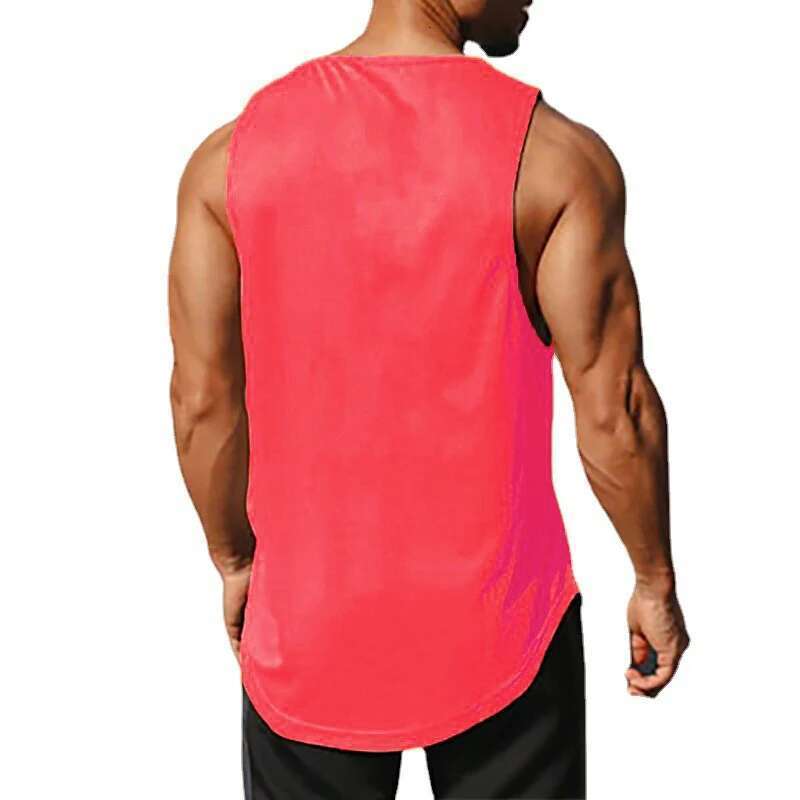 Glagym - Men's mesh running clothes, bodybuilding tops, fitness tops, casual fashion, fiber, quick drying, precious