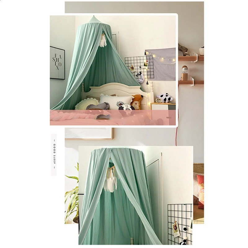 A93U Baby Mosquito Net Princess Dome Dream Castle Bed Room Game Tent Ceiling House Reading Corner 250312