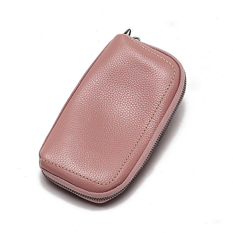 Leather Men S And Women S Long With RFID Shielding Anti Theft Brush Leather Wallet Cowhide Multi Slot Zero Wallet Shoulder Bags
