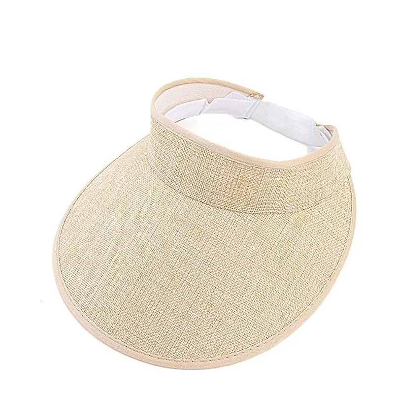 Sun Visors For Women Faux Linen Fashion Hats For Women Sports Visor Women hats 250320