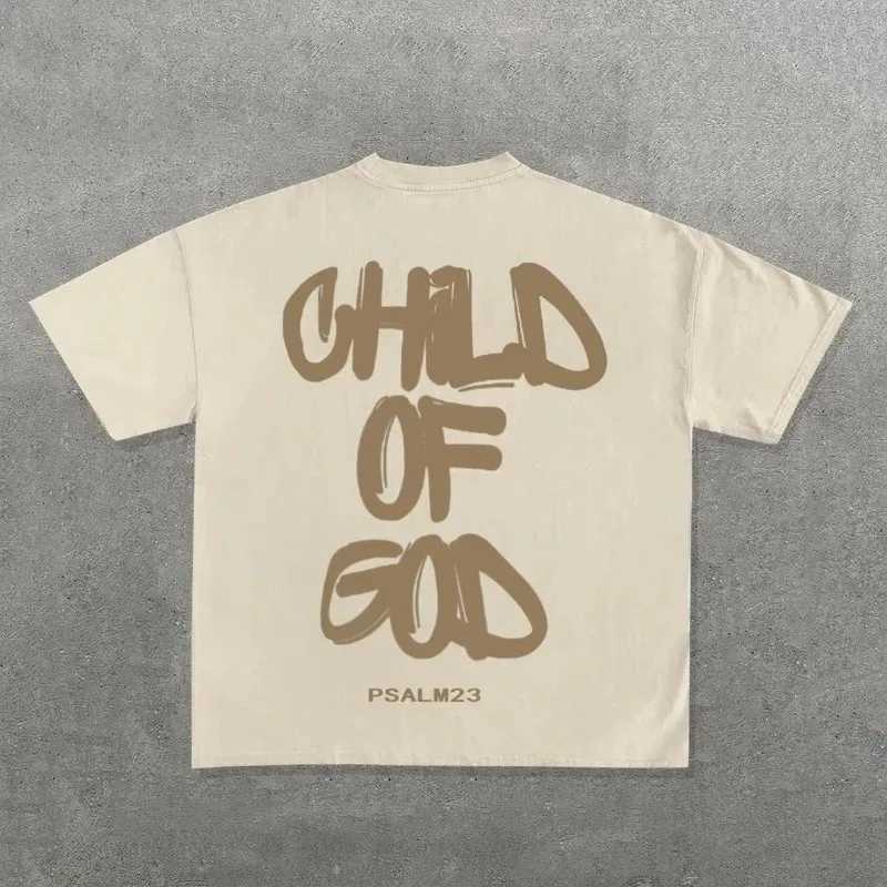 European and American Harajuku hip-hop retro letter printing oversized short sleeved top for mens Y2k summer streetwear for womenT250320