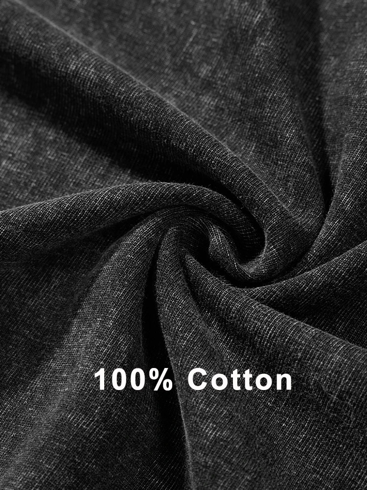 Summer mens washed T-shirt 230G heavy cotton vintage faded oversized unisex basic T-shirt short sleeved loose sports top 250317