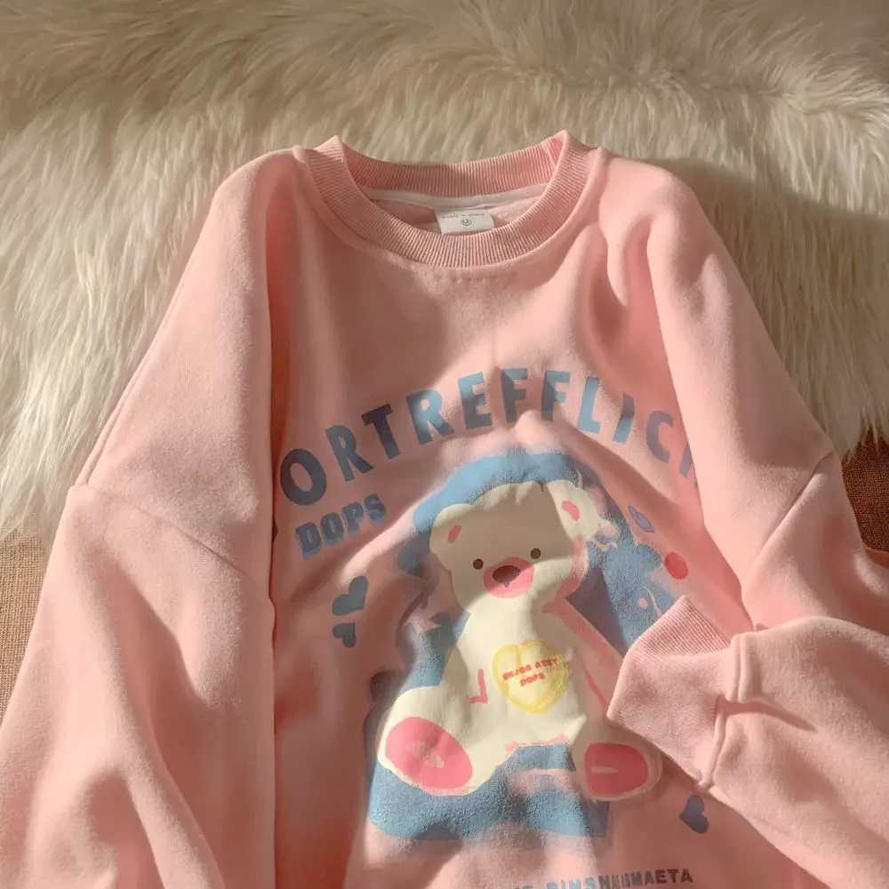 Womens plush velvet plus size long sleeved soft colored sweater new super hot fully matched small fresh style sweet sweaterT250320