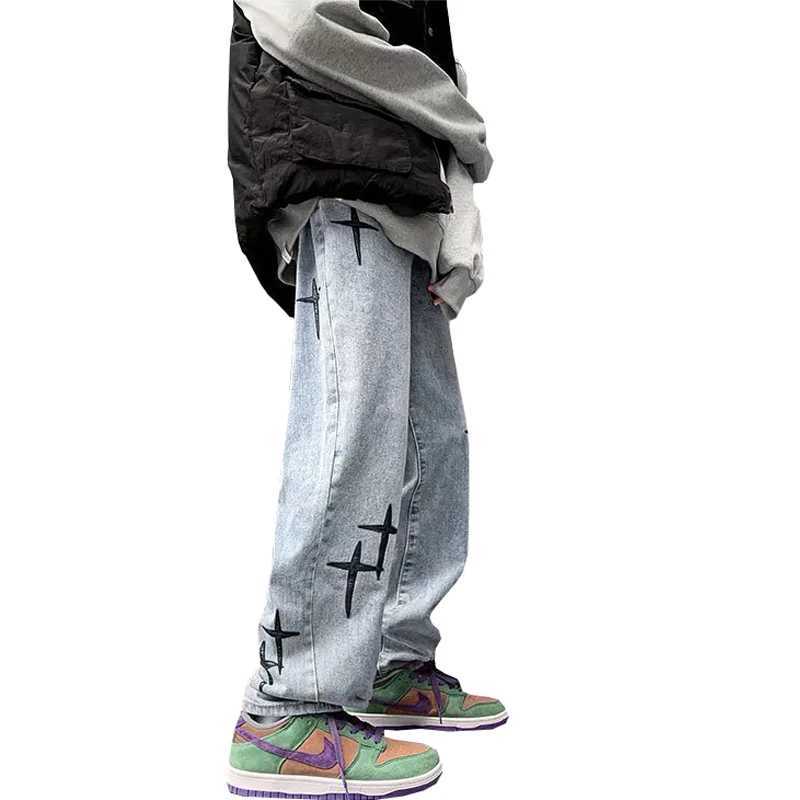 2024 Hot Sale Streetwear Casual Men Jeans Pants Straight Slim Cotton Ankle-Length Denim Jeans Hip Hop Men Jeans PantsT250319