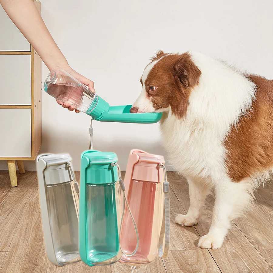 Pet water bottle dog external kettle dog portable drum dog drinking water bottle outdoor dog walking water dispenser Y250319