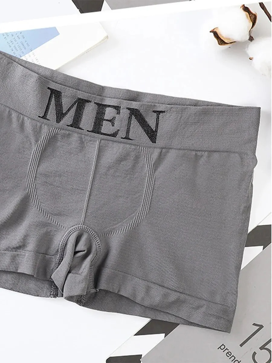 5 pieces of mens high elasticity solid color comfortable boxing underwear breathable pantyhose 250320