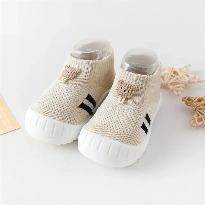 Shock-absorbing Elasticity Toddler Shoes Fashionable Spring and Autumn Fashionable Baby Socks Shoes Suitable for Babies 250319