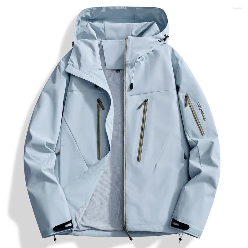Mens Jackets Spring Autumn Climbing Waterproof Outdoor Men Hiking Rain Coats Sports Breathable Windbreaker Jacket Clothing