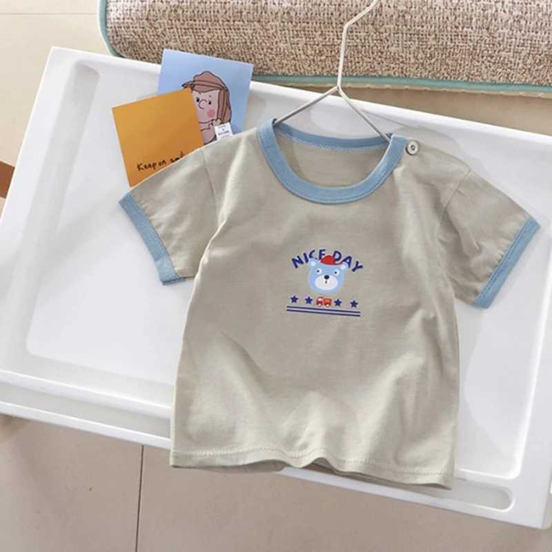 Childrens Boys Girls T-Shirt Kids Clothes Summer Cartoon Tops Short Sleeve Clothes Cotton Comfortable Baby T-Shirt ClothingT250320