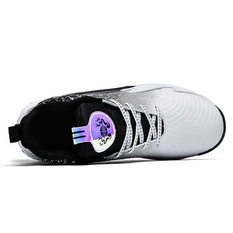 Basketball shoes youth students comfortable shock absorption professional sports shoes non-slip breathable running game trainingW250320