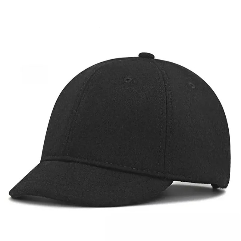 Winter plus baseball cap elderly warm short wool cap big head cap large felt snap cap 56-61cm 62-68cm 250228