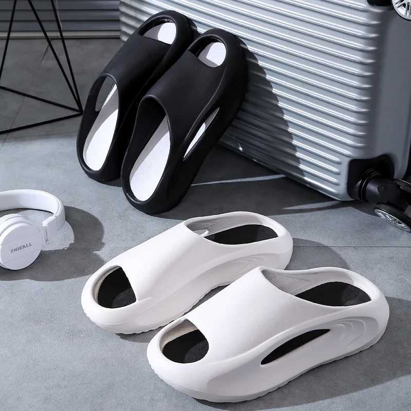 Summer mens sports slider thick bottom anti slip anti tooth wear-resistant soft bottom mens e-piece mop Y250320