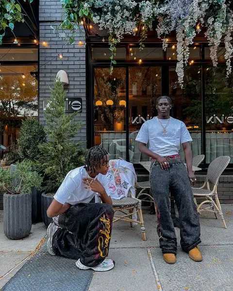 High Street Hip Hop New Black Denim Pants Y2k Goth Harajuku Men Clothing Ripped Baggy Jeans Casual Wide Leg Trousers StreetwearT250319
