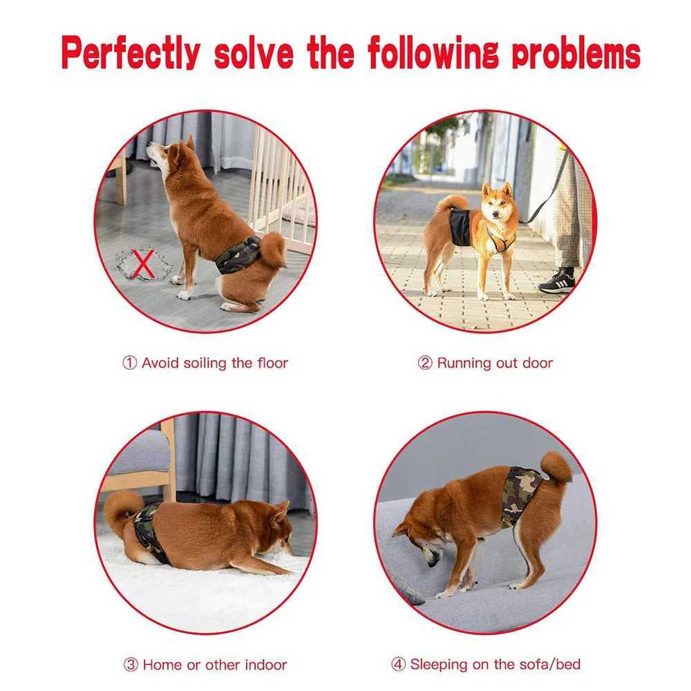 Male dog packaging high absorbency pet diaper washable dog belly strap for male dogs reusable small dog belly strap for small dogs Y250320