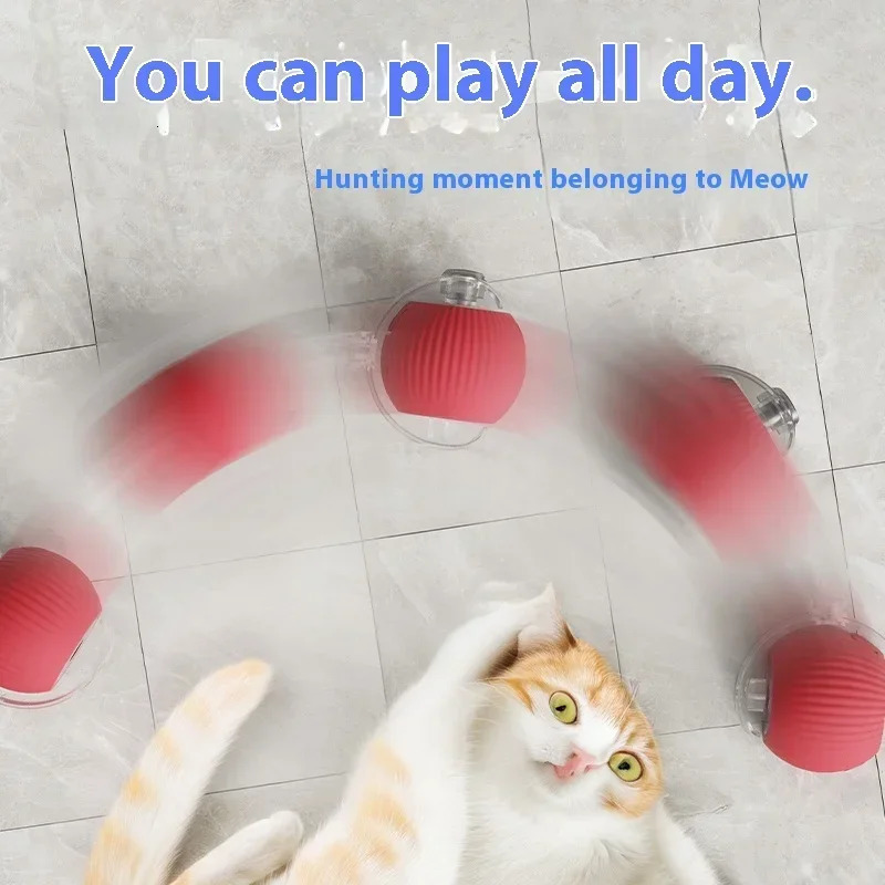 Interactive Cat Toys Ball Auto Electric Rolling for CatsKitty Pets Smart Automatic Teaser USB Charging 250320