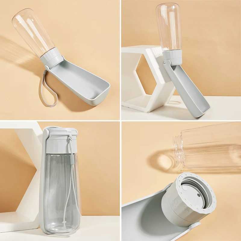 Pet small dog water bottle portable foldable dog water dispenser outdoor walking Chihuahua water bowl for small and large dogs Y250319