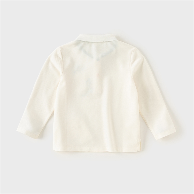 Dave Bella Autumn Baby Boys Long Sleeve Polo T-shirt Kid Children Solid Color Lapel T-shirt Top DB3242299 250319