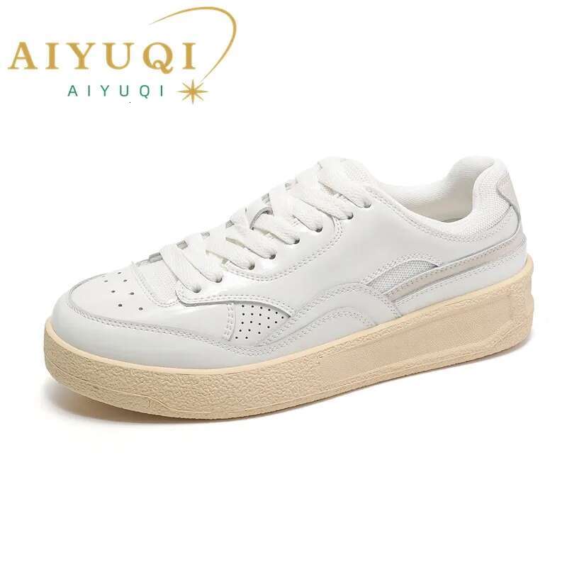 2025 With Box Designer shoes sneakers Aiyuqi Women's Genuine Leather Sports Shoes