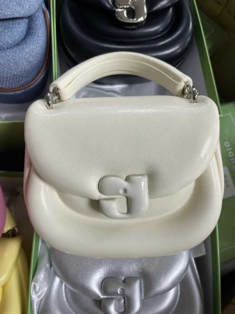 Cute ladies steam filled shoulder bag pig saddle bag solid color girl messenger bag dopamine handbag girl gift Y250319