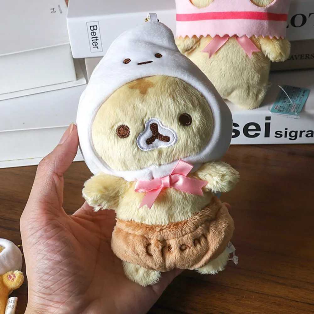 Kawaii Cute Plush Toy Keychain Soft Portable Cartoon Plush Pendant Multi purpose Bread Cat Keychain BagXJ250319