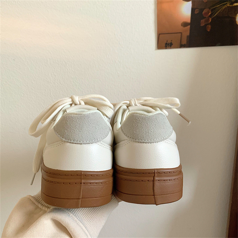 All kinds of thick soled small white shoes women's spring new niche increase sports leisure board shoes