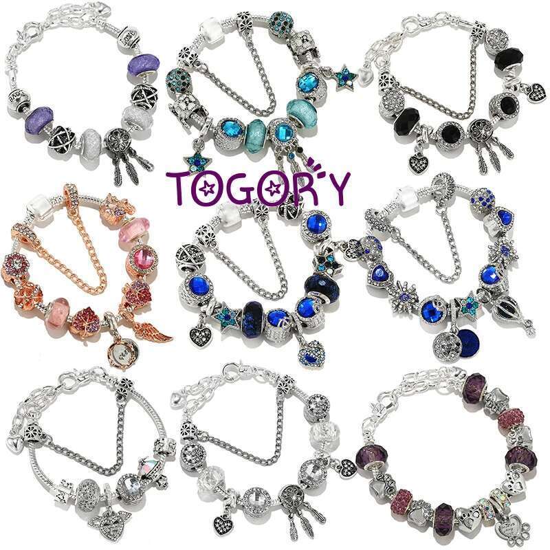 Fashion Trendy Charm Bracelets With DIY Brand Bracelet Bangles For Women Men Bijoux Pulseras Jewelry Gift Dropshipping
