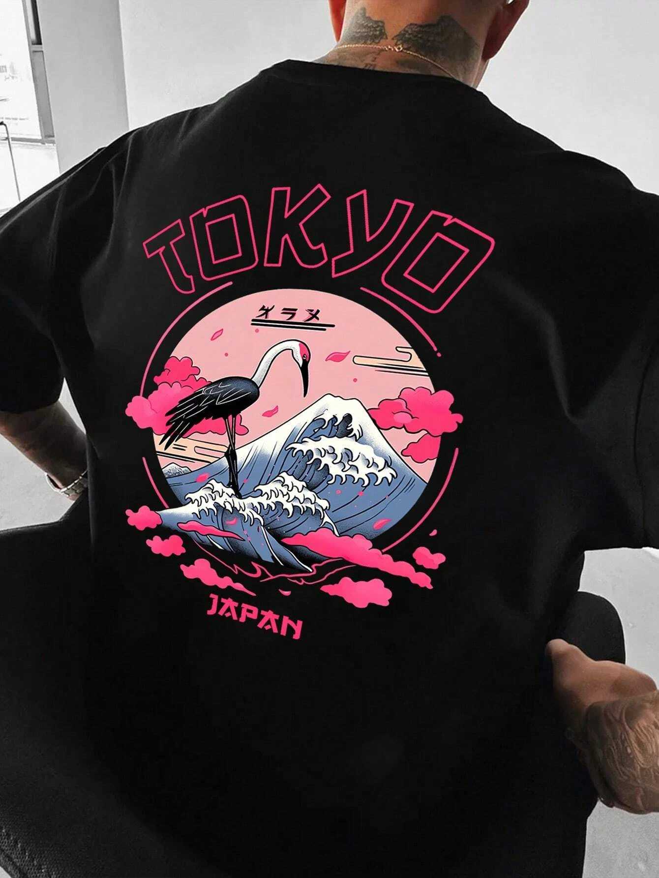 Tokyo mens cotton T-shirt luxury brand fashion plus size top casual short sleeved street clothing classic print new arrival T-shirt S-4XLT250319