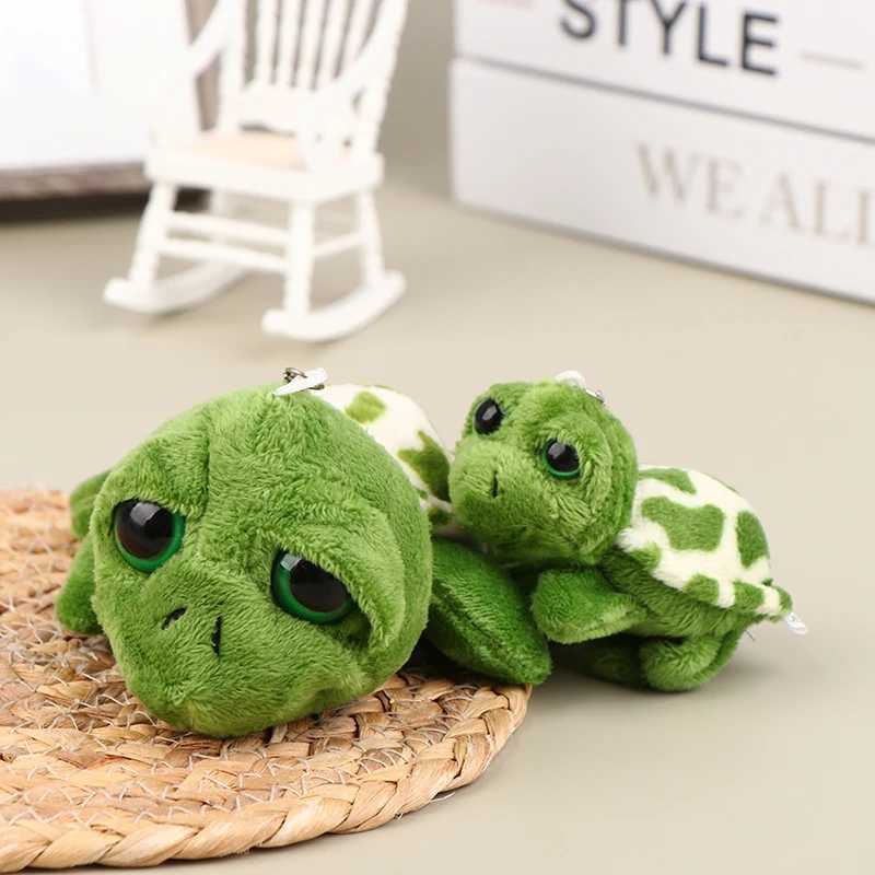 1 piece of 7/10CM cute plush turtle doll keychain soft filled toy keychain bag decoration pendant car keychain childrens giftXJ250319