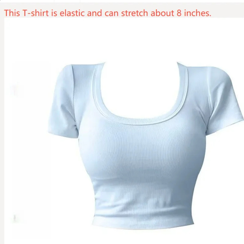 ONeck Womens Short Sleeve TShirts Y2K Sweet Crop Top Matching Chic In Ladys Blouses Korean Trend Female Tees 250311