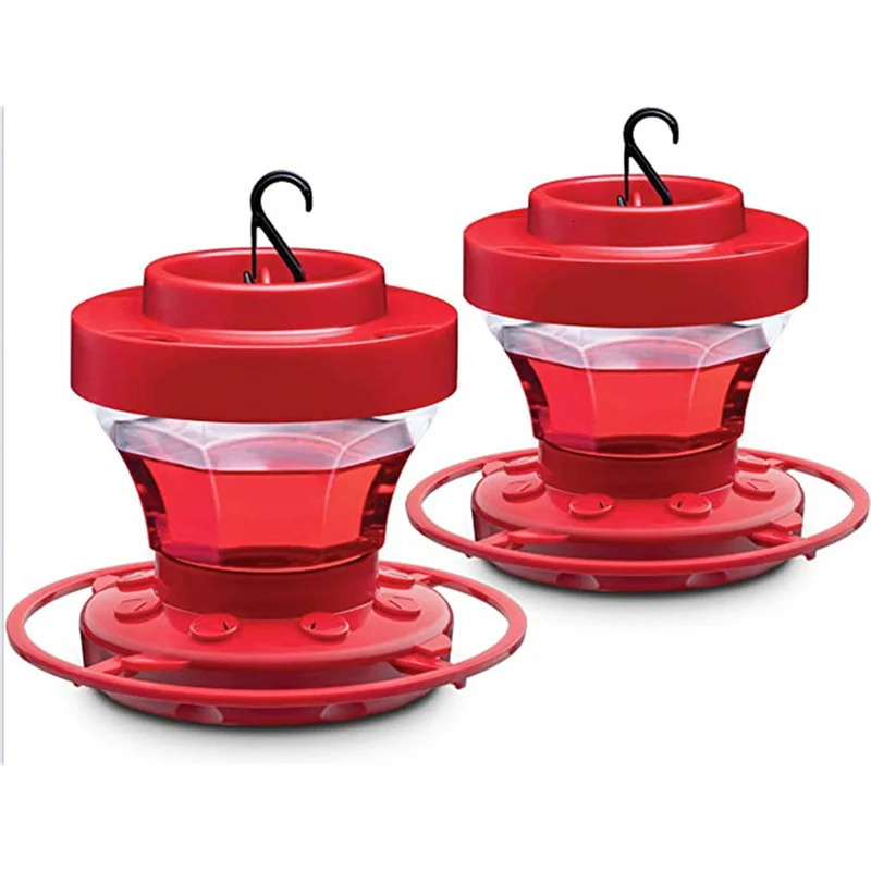 Hummingbird feeder with 8 feeders suspended bird ant and bee anti flower shape outdoor hummingbird in the garden 250320