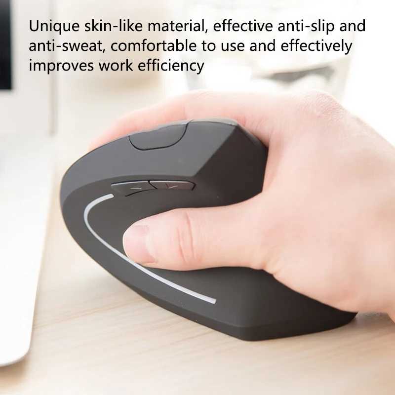 Warvank FK12 Vertical Mouse Ergonomically Rechargeable 2.4G Wireless Mouse Silent Office Mouse Z250320