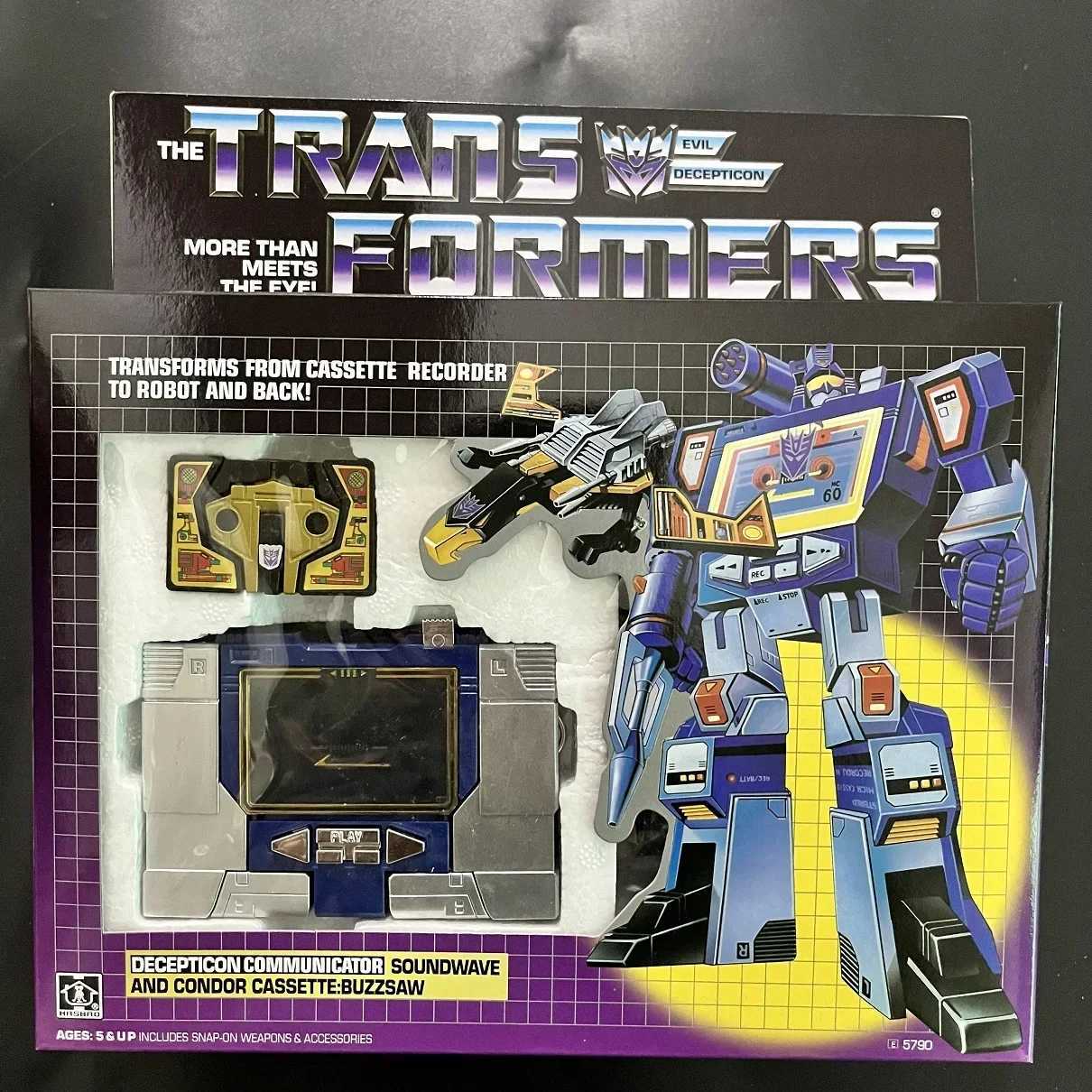 Transformation G1 Reissue KO Soundwave Reflector Laserbeak and Frenzy Slamdance Action Figure Toy Gift CollectionT250320