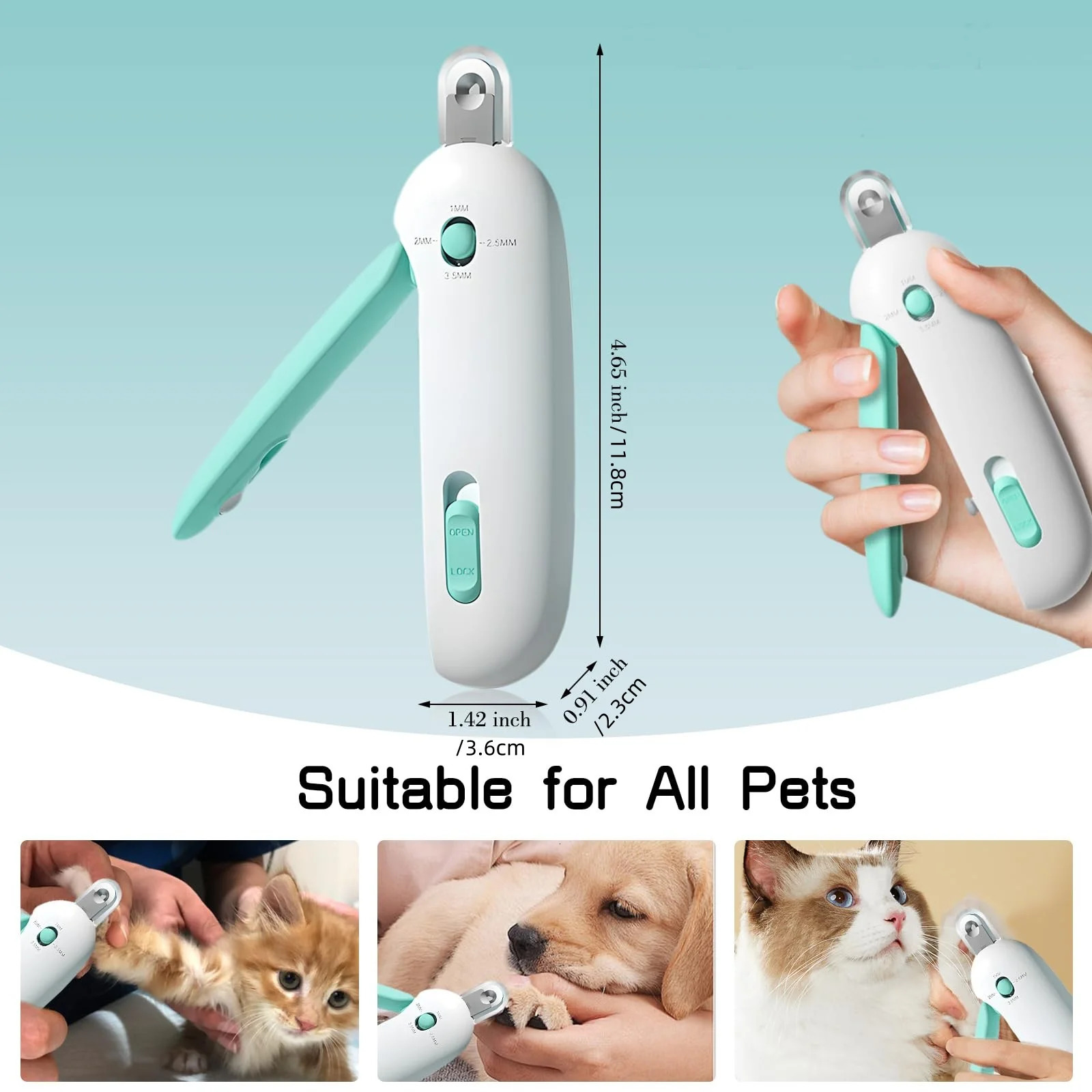 Professional pet nail clipper with adjustable holes cat and dog paw trimmer puppy care beauty tool 250320