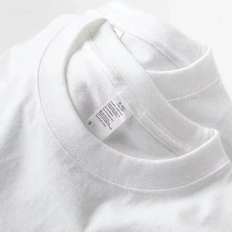 Fashion letter portrait printing Harajuku street round neck ultrafine short sleeved womens retro loose Tshirt mens Y2k 250320