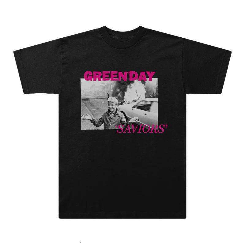 Green Day American punk band single Longview cotton loose spray short sleeved T-shirt