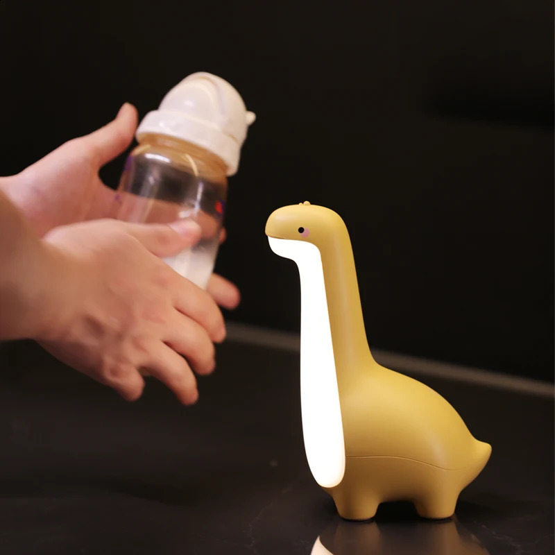 Dinosaur Night Light Cute Childrens Night Light Eye Protection Bedside Timing Lamp USB Charging Room Decoration Childrens Gift 250319