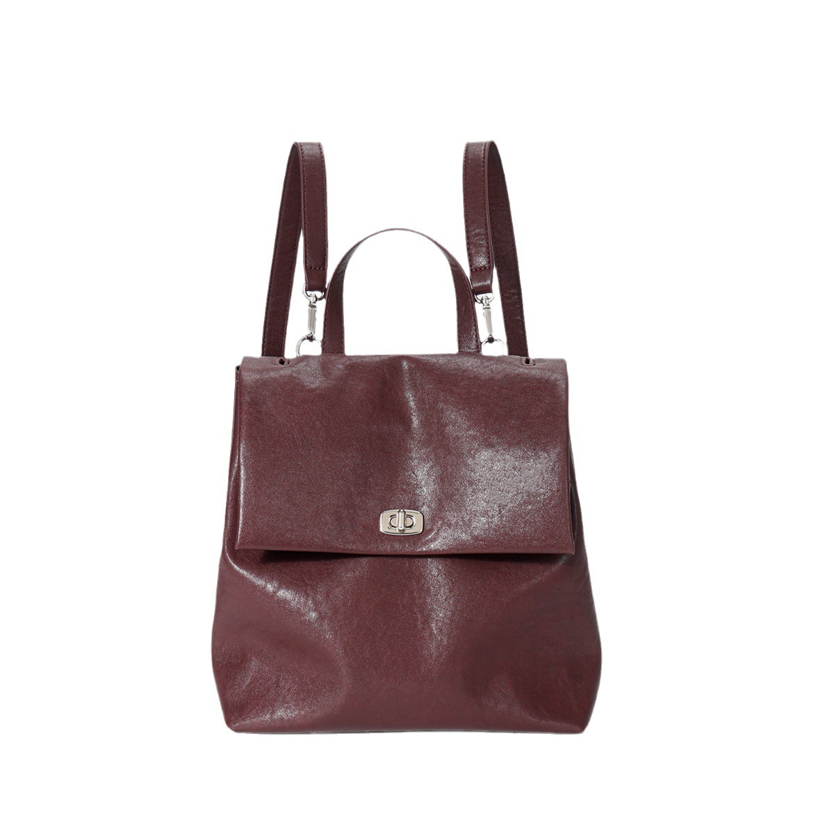 Made Of Genuine Leather Bag New Women S High End Sense Large Capacity Fashionable And Versatile Backpack College Style Backpack Shoulder Bags