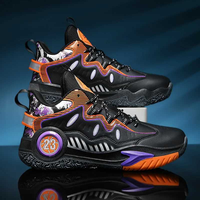 High quality mens basketball shoes womens brand design basketball sports shoes outdoor rubber anti slip sports training shoes mens shoesW250320