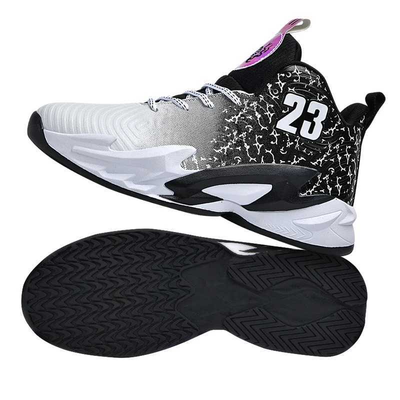 Mens basketball shoes breathable mens anti slip outdoor fashionable unisex sports shoesW250320