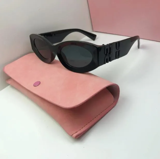 2025 Fashion sunglasses designer oval frame luxury cat Eye sun glasses women's anti-radiation UV400 personality men's retro glasses plate high grade woman sunglasses