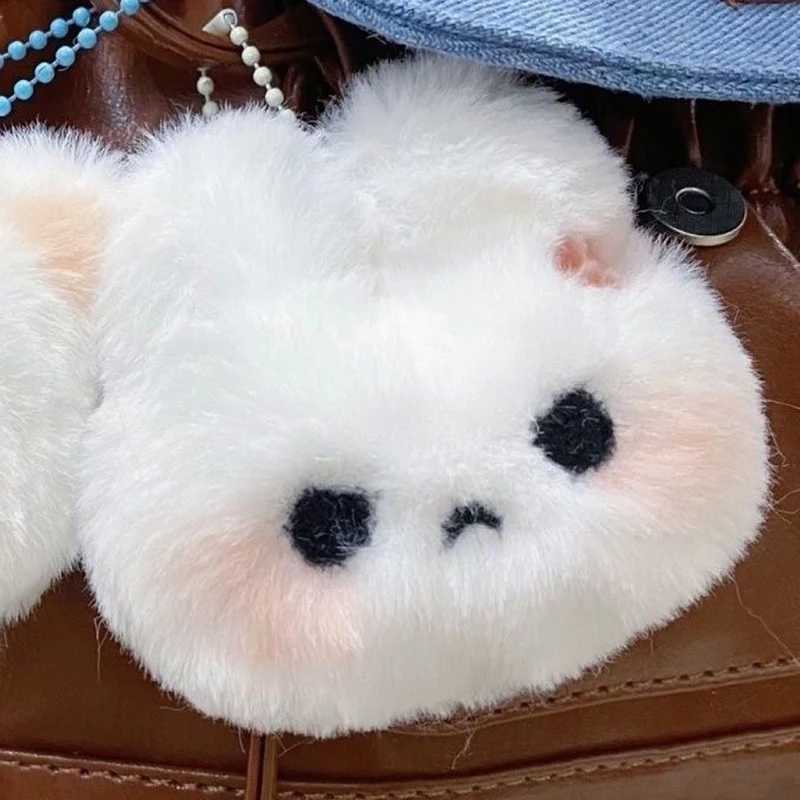 Cartoon Plush Rabbit Doll Toy Keychain Sweet Cute Bag Pendant Charm Car Keychain Accessories Female Couple Kawaii GiftXJ250319