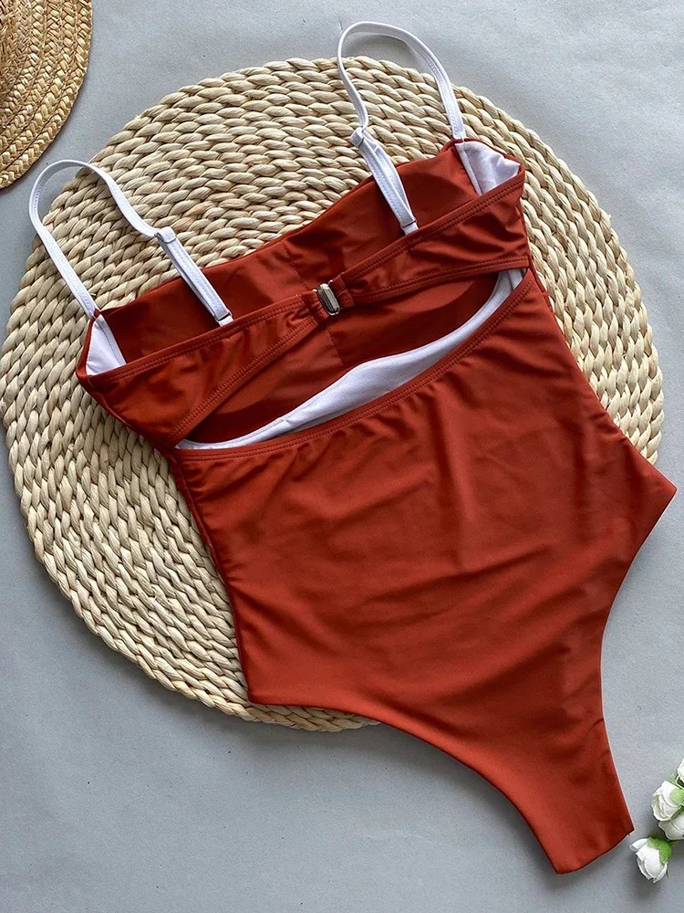 OIINAA Swimsuit Women Sexy Pachwork Bodysuit Panelled Swimwear Summer Bathing Suit Female Bikini Set 2024 Beachwear 250317