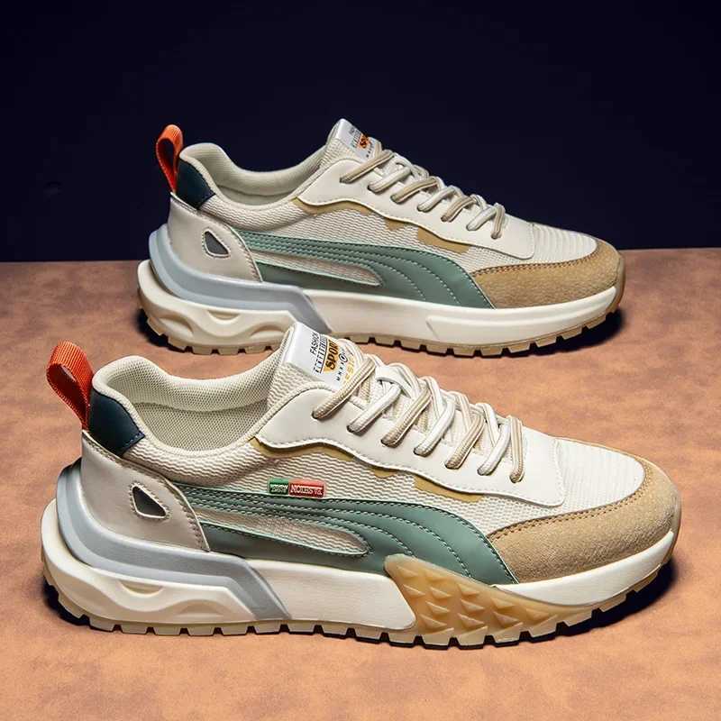 Mens running shoes mesh breathable casual shoes fashionable short and chubby sports shoes mens outdoor sports tennis shoesW250320