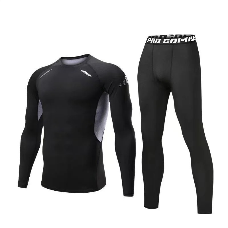 2-piece Fitness Clothes Mens Quick Drying Sportswear Set Summer Short Sleeved Tshirt Morning Running Basketball Training Room 250319
