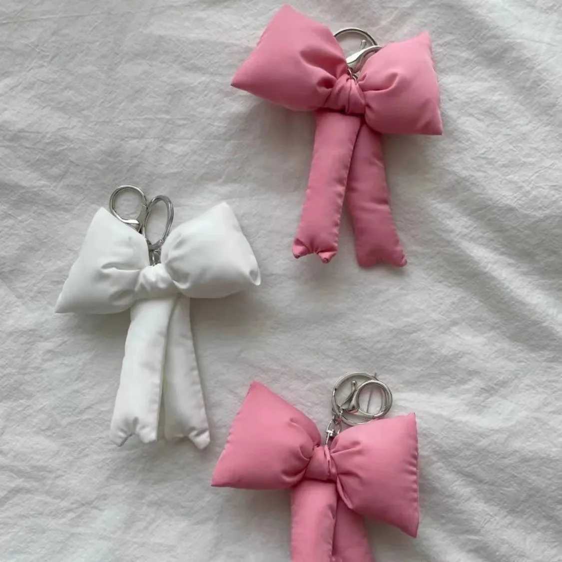 Y2K Sweet Bow Keychain Fashion 3D Bow Girl Keychain Fashion Bag PendantXJ250319