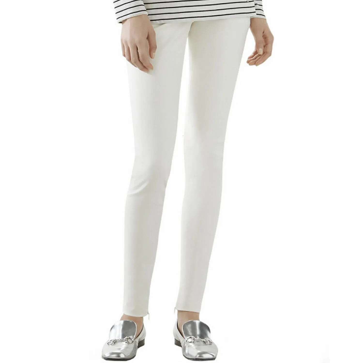 Womens Pants Hyper Stretchy Pencil Pull-On Casual Mid Rise Knit Jegging Comfy Skinny Trousers Bermuda Ouc407